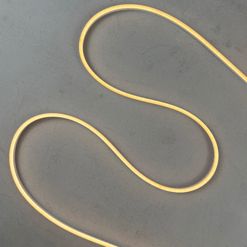 Односторонний гибкий Неон 8х16 мм., 1 метр, Тепло-Белый 12В, IP65, Laitcom (FR-23511) в Санкт-Петербурге