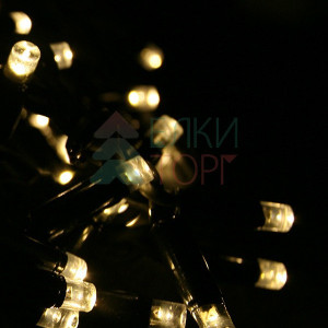 Светодиодная бахрома Sealed 3,2*0,9 м., 220V., 232 теплых белых LED ламп, черный каучук, Beauty Led (LL232-1-2WW)