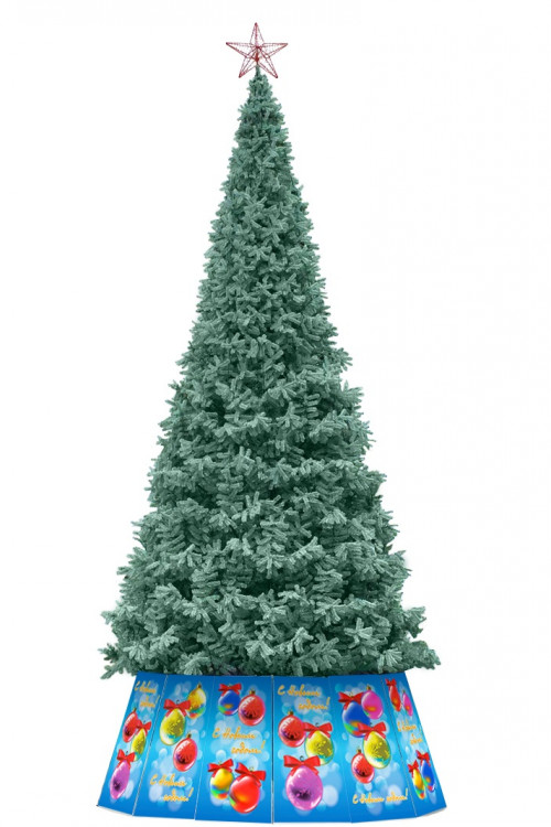 Уличная искусственная елка Альпийская изумрудная 3 м., ствольная, ПВХ, Green Trees (GT3APVCBL)