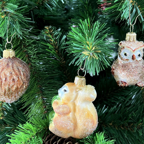 Набор стеклянных игрушек Лесной, 3 шт., Irena CO (63279)