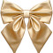 Елочное украшение Бант, 300 мм., золото, Эко-кожа, ПромЕлка (БТ3-300GOLD)