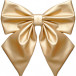 Елочное украшение Бант, 300 мм., золото, Эко-кожа, ПромЕлка (БТ3-300GOLD)