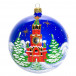 Стеклянный шар Праздничный 115 мм., Ёлочка (С1096)