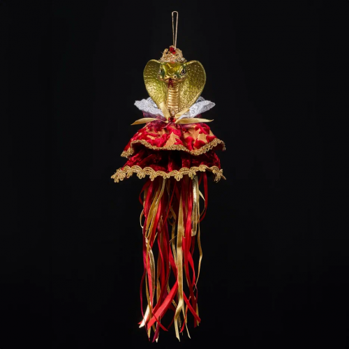 Винтажное украшение Королевская Змея 18х41 см., Christmas DeLuxe (89111)