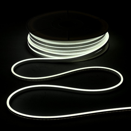 Односторонний гибкий Неон 8х16 мм., 1 метр, Белый 12В, IP65, Laitcom (FR-23512) в Санкт-Петербурге