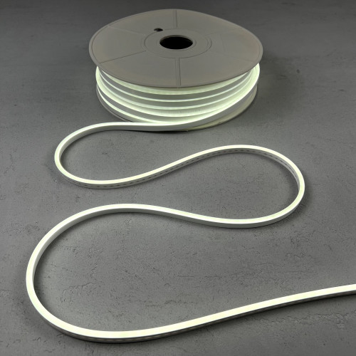 Односторонний гибкий Неон 8х16 мм., 1 метр, Белый 12В, IP65, Laitcom (FR-23512) в Санкт-Петербурге