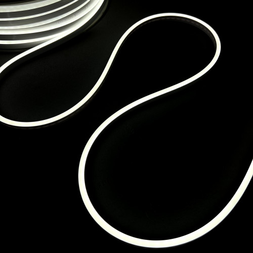 Односторонний гибкий Неон 8х16 мм., 1 метр, Белый 12В, IP65, Laitcom (FR-23512) в Санкт-Петербурге