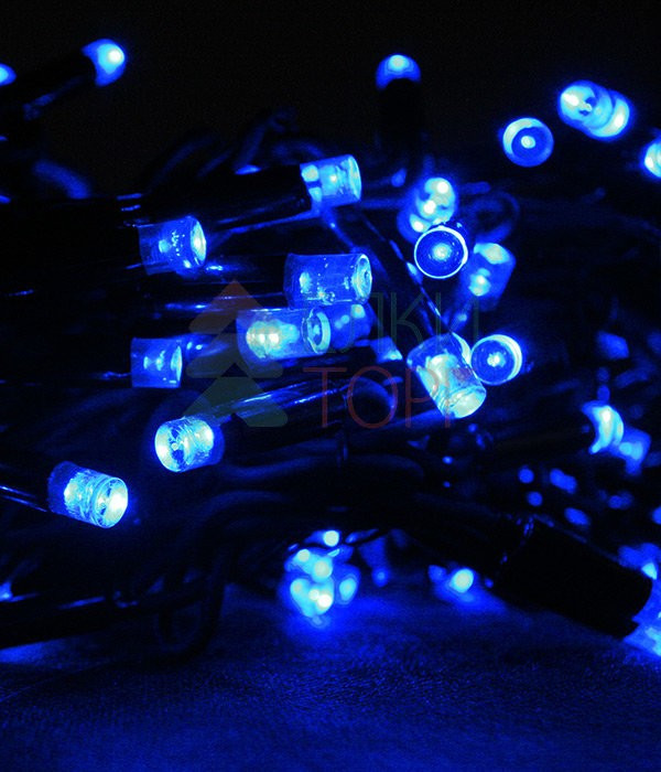 Светодиодная бахрома Sealed 3,2*0,9 м., 220V., 232 синих LED ламп, белый каучук, Beauty Led (LL232-8-2B)