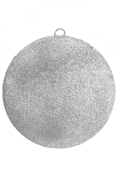 Шар из пенополистирола с блестками Искристый 15 см., серебро, ПромЕлка (SHI-150SILVER) в Хабаровске