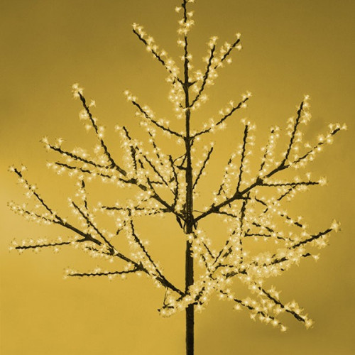 Светодиодная флористика Сакура 2 м., 220V, 972 желтых LED ламп, черный провод, Beauty Led (972L-Y)