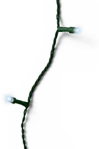 Светодиодная гирлянда с контроллером Алмазная россыпь 19.9 м., 220 V, 200 холодных белых LED ламп, зеленый ПВХ провод, Kaemingk (490502)