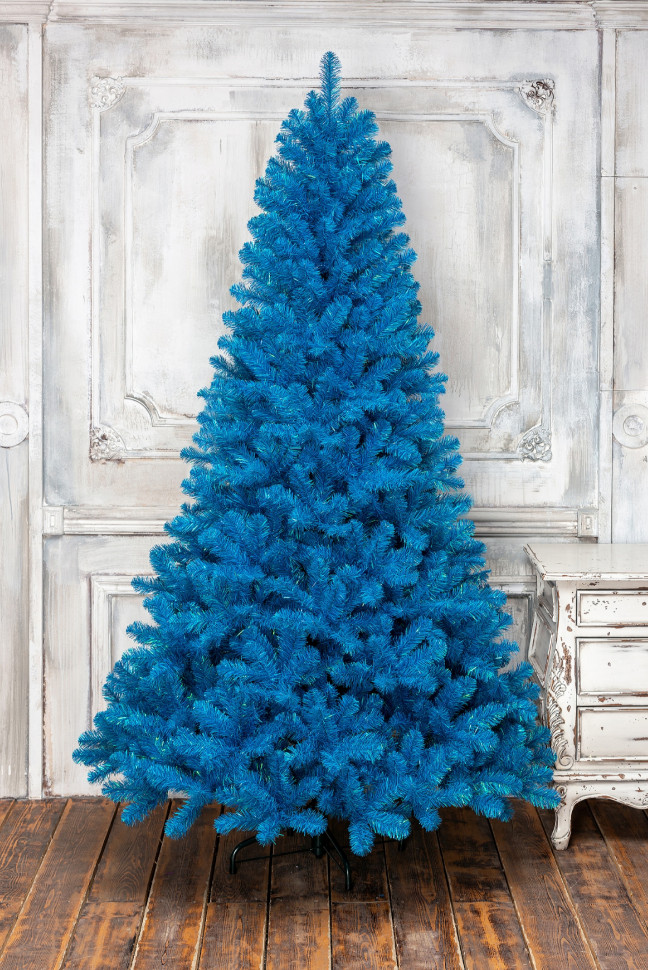Искусственная елка Искристая 120 см., голубая, мягкая хвоя, ЕлкиТорг (150120)