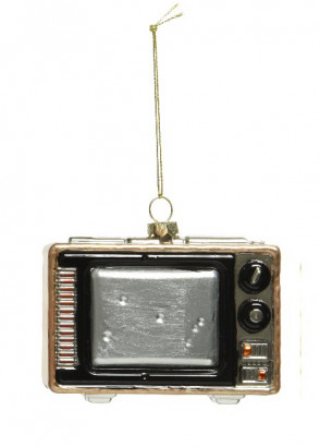 Елочное украшение Старый телевизор 3.5x9.5x6.5 см.,пластик, Kaemingk (027756/4)