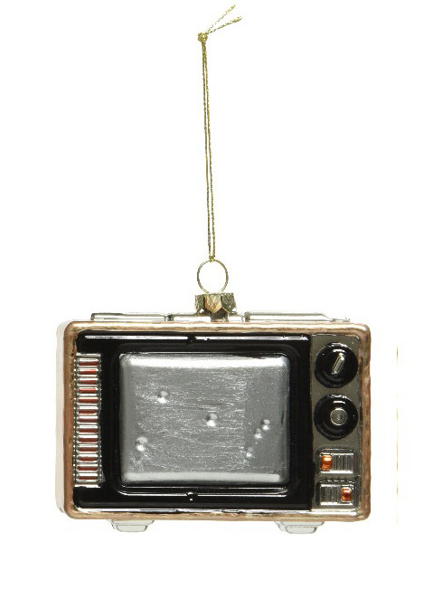 Елочное украшение Старый телевизор 3.5x9.5x6.5 см.,пластик, Kaemingk (027756/4) в Казани