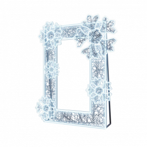 Светодиодная фотозона Рамка со снежинками 250 см., Сад Радости (SR077)