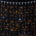 Светодиодный занавес 2*2 м., 400 желтых LED ламп, мерцание, прозрачный провод ПВХ, LTC (PCL402BLW-10-2Y)