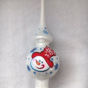 Верхушка &quot;Дружок снеговичек&quot; серия &quot;ВС&quot;, в подарочной упаковке, h-28 см (КВ-17094)