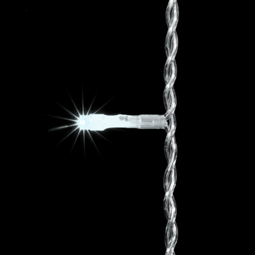 Светодиодный занавес 2*3 м., 600 белых LED ламп, прозрачный провод ПВХ, LTC (PCL602-10-2W) в Санкт-Петербурге