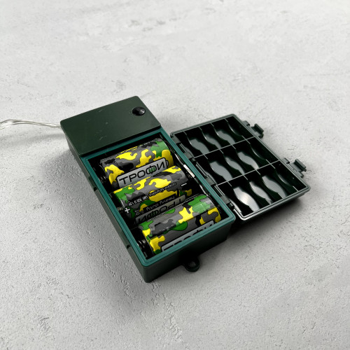 Светодиодная гирлянда 10 м., 3 батарейки типа D 4.5V, 100 разноцветных LED ламп, таймер, прозрачный провод, LTC (EST100-4W10-8M) в Санкт-Петербурге