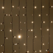 Светодиодный занавес 2*2 м., 400 LED, тепло-белый, статика, черный провод каучук, LTC (ECO402-1-2WW)