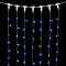 Светодиодный занавес 2*2 м., 400 синих LED ламп, мерцание, прозрачный провод ПВХ, Beauty Led (PCL402BLW-10-2B)