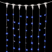 Светодиодный занавес 2*2 м., 400 синих LED ламп, мерцание, прозрачный провод ПВХ, LTC (PCL402BLW-10-2B) в Санкт-Петербурге