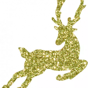Украшение из пенополистирола Олень, 400 мм., золото, ПромЕлка (ОЛ-400GOLD) 