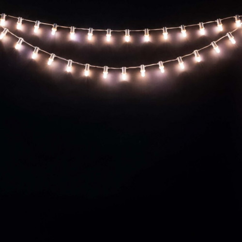 Мини Белт-лайт LTC 10 м., Патрон E14, провод белый ПВХ, шаг 10 см., 100 патронов, IP65, LTC (MBL10m/100L-8-1)