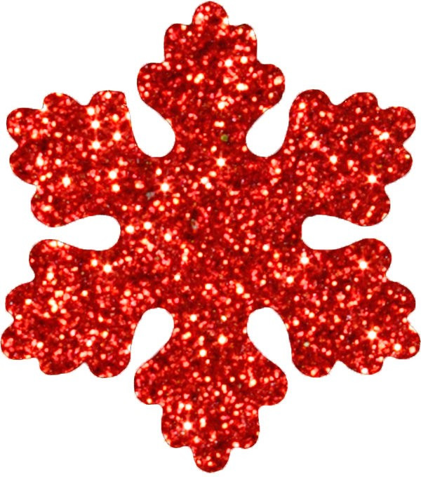 Снежинка из пенофлекса Облачко 600 мм., красный, ПромЕлка (CO-600RED)