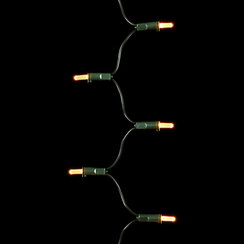 Светодиодная нить Самоцветы 100 теплых белых LED ламп, 10 м., 220В, зеленый провод, Beauty Led (SAM100-13-2WW)