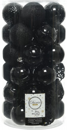 Набор пластиковых шаров Королевский 60 мм, черный, 37 шт, Kaemingk (020825)