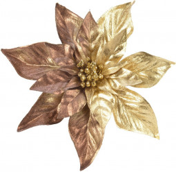 Декоративный цветок Пуансетия Золотой закат 23*6 см, Kaemingk (629433) 