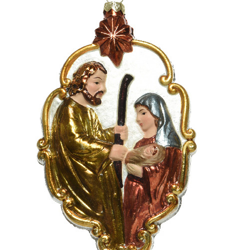 Елочное украшение Христос и Мария 6х6х12 см., пластик, Kaemingk (027766/2)