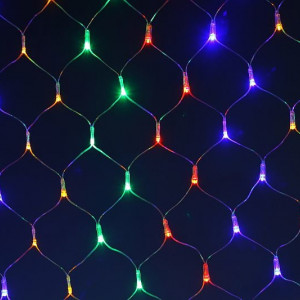 Электрическая  сетка 160 ламп,  1,5х1,5 м., мультицвет (SET1-color)