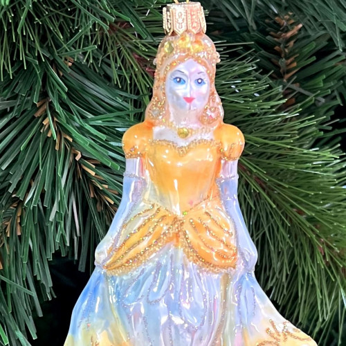 Набор стеклянных игрушек Золушка, голубой, 3 шт., Irena CO (63120/2)