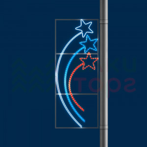 Светодиодная консоль Звёзды триколор 60*150 см., 220В, Conso (KPN-015-L001)