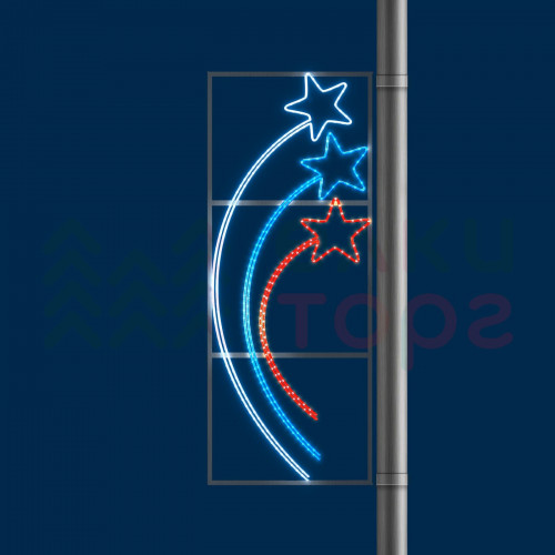 Светодиодная консоль Звёзды триколор 60*150 см., 220В, Conso (KPN-015-L001) в Нижнем Новгороде
