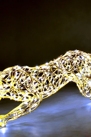 Светодиодная фигура Пантера крадущаяся 60 см., Сад Радости (SR178) 