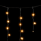 Светодиодная бахрома с колпачком 3,1*0,5 м., 120 желтых LED ламп, черный провод ПВХ, IP65, Beauty led (PIL120CAP-11-2Y)