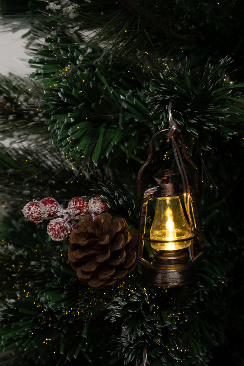 Оптоволоконная елка с LED лампочками Рождественские Огни 120 см., леска+пвх, контроллер (Т2301-120)