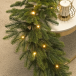 Хвойная ветвь  Богемская 180 см., 30 тепл.белых led., 100% литая хвоя, ЕлкиТорг (52115)