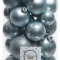 Набор пластиковых шаров Стиль mix, голубой туман, 30 шт, Kaemingk (023046) 
