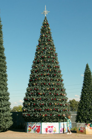 Уличная елка Уральская зеленая 10 м., каркасная, ПВХ, Green Trees (GT10URPVC)