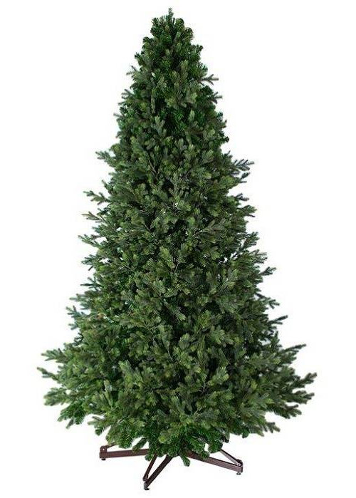 Интерьерная искусственная елка Сказочная Премиум 5,5 м., ствольная, Литая хвоя+ПВХ, Green Trees (GT5,5SK)