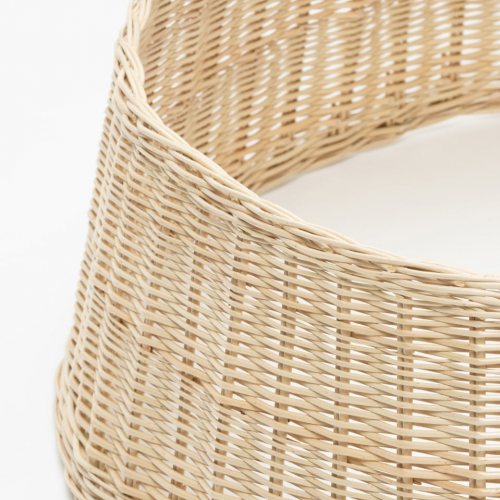 Корзина для декорирования основания елки 50*27 см., белая, натуральная, ЕлкиТорг (50-226)