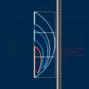 Светодиодная консоль Факел триколор 72*200 см., 220В, Conso (KPN-013-L001)