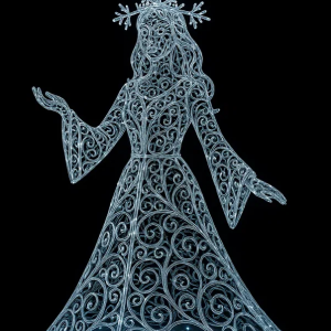 Светодиодная фигура Снегурочка ажурная 200 см., Сад Радости (SR080)