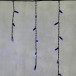 Светодиодная бахрома с колпачком 3,1*0,5 м., 120 синих LED ламп, черный провод ПВХ, IP65, LTC (PIL120CAP-11-2B)