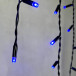 Светодиодная бахрома с колпачком 3,1*0,5 м., 120 синих LED ламп, черный провод ПВХ, IP65, LTC (PIL120CAP-11-2B)