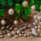 Набор пластиковых шаров Стиль mix, коричневый, 30 шт, Kaemingk (023047) 